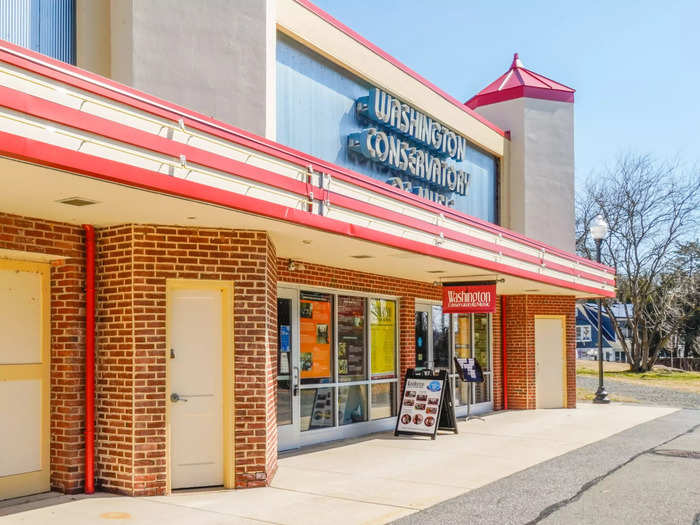 One building is a nonprofit community music school, the Washington Conservatory of Music.