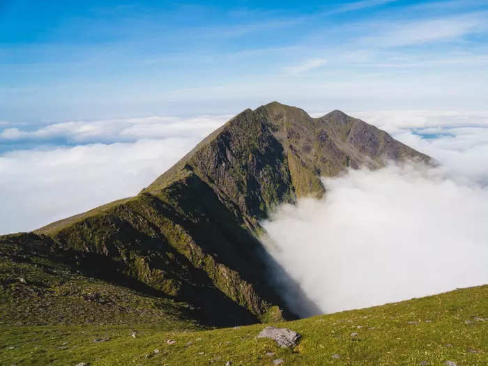 Carrauntoohil is the highest peak in Ireland.