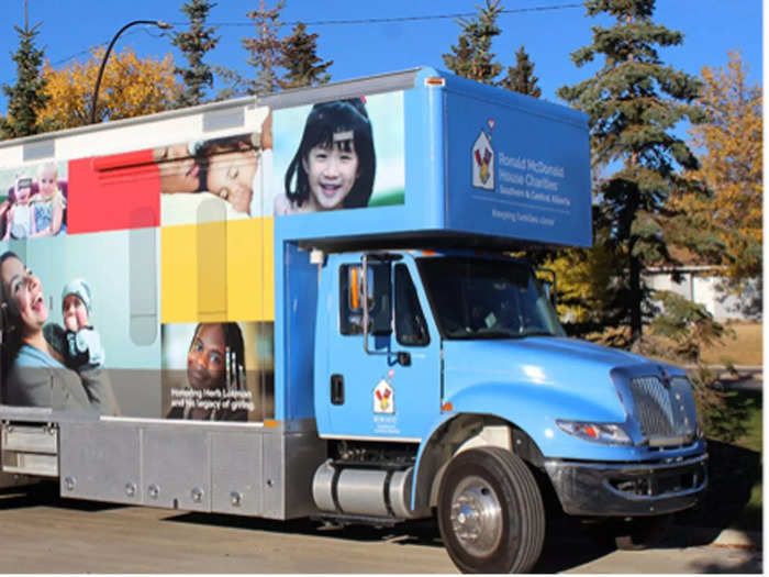 One way the charity reaches communities is through its Ronald McDonald Care Mobiles. There are 43 of these programs in 10 countries around the world, the organization told Insider.