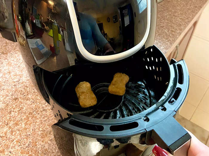 I was excited to cook chicken nuggets in the air fryer for the first time.