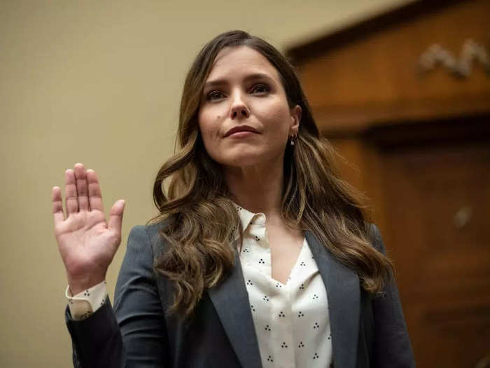 Sophia Bush was sworn in at a House Select Subcommittee on the Coronavirus Crisis hearing  in July.