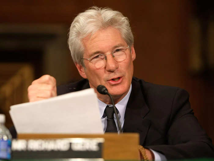 Richard Gere has testified before Congress several times about Tibet and China, most recently in 2020.