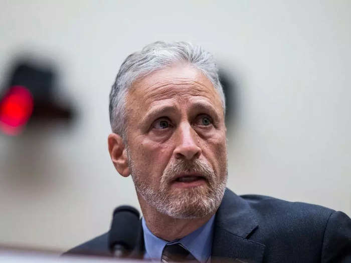 Jon Stewart delivered an emotional speech at a House Judiciary Committee hearing on the reauthorization of the September 11th Victim Compensation Fund in 2019.