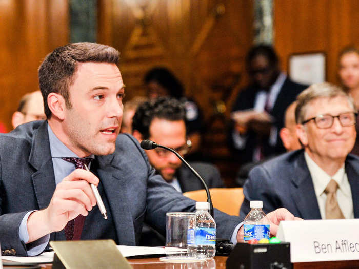 Ben Affleck testified before the Senate State, Foreign Operations and Related Programs Subcommittee in 2015 alongside Bill Gates.