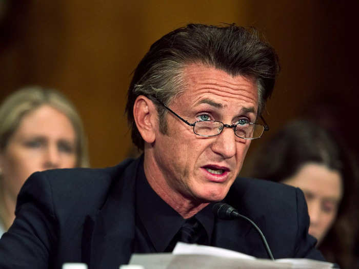 Sean Penn spoke about his visit to Haiti after the 2010 earthquake at a Senate Foreign Relations Committee hearing.