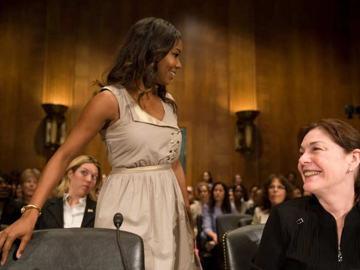 Gabrielle Union shared her story as a survivor of sexual assault at a Senate Judiciary Committee hearing on the Violence Against Women Act in 2009.