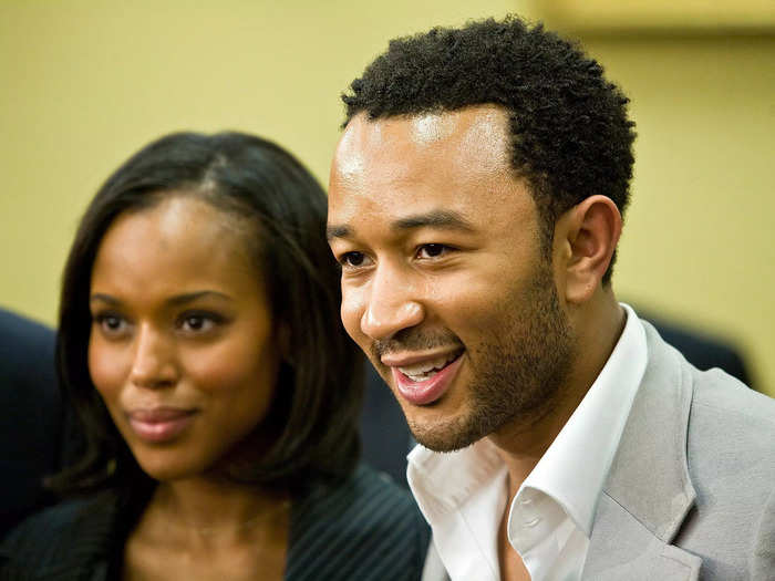 Kerry Washington and John Legend spoke about the importance of funding the arts at a House Appropriations Committee hearing in 2008.