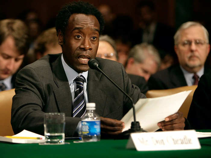 Don Cheadle spoke to the Senate Judiciary Committee