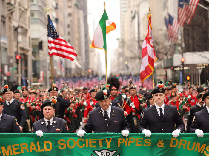 The parade is the oldest and largest St. Patrick
