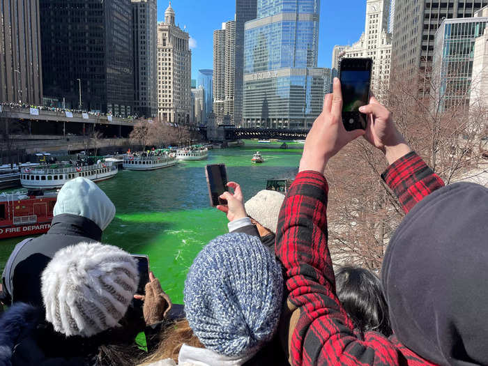 Elsewhere, other global landmarks and tourist sites were transformed to celebrate the Irish holiday. The Chicago River was dyed green, in a tradition which has been ongoing since 1962, per NPR …