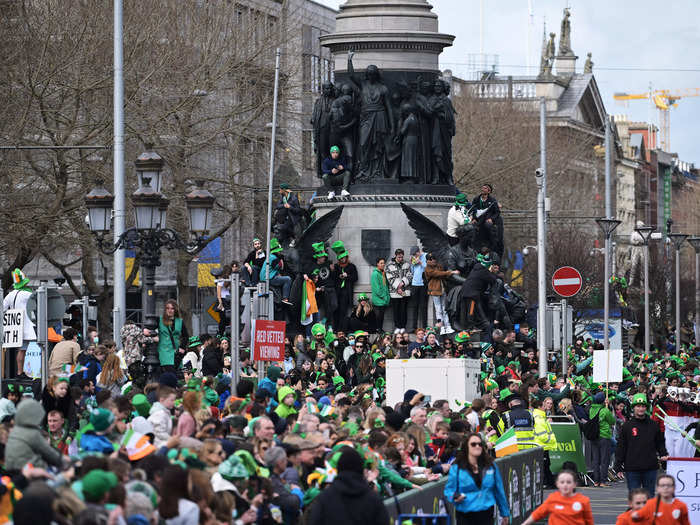 The capital city is also expected to see more tourists pour to celebrate the holiday after a two-year break in public celebrations. Dublin Airport said it expected to see 800,000 passengers pass through in the 12 day period from March 12 to March 24.