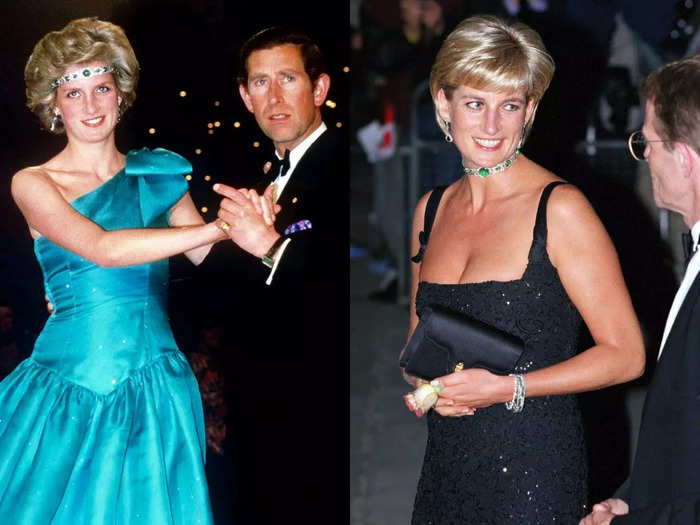 Princess Diana turned a choker given to her by the Queen into a headband, resulting in reported tension with the monarch.