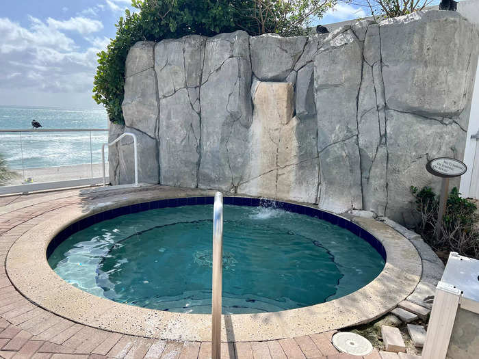 There was also a spa overlooking the beach and private air-conditioned cabanas that start at $350 to rent for the day, per the resort