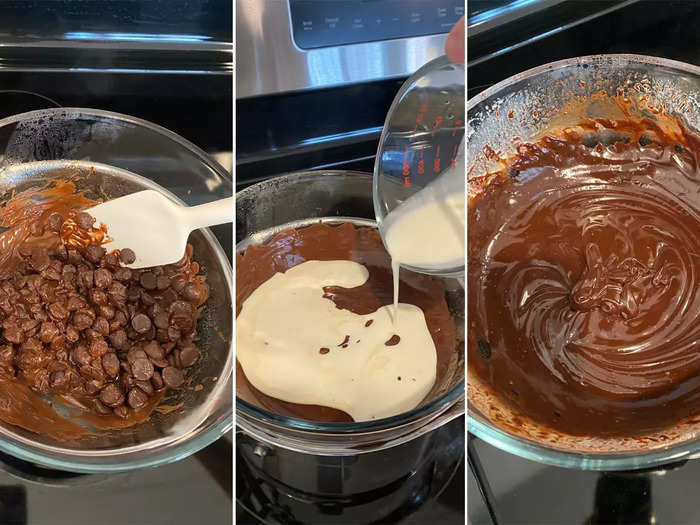 From there, it was time to create the thick chocolate spread.