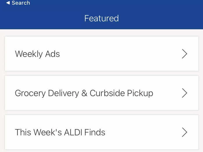 I downloaded the Aldi app, where one of the first options I saw was curbside pickup.