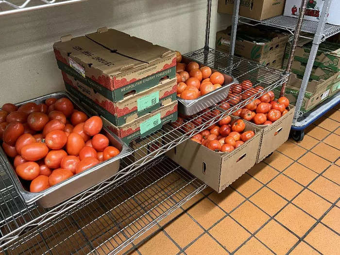 While I previously thought these meals were put together in a warehouse and shipped long distance to the plane, they are actually made from scratch at the airport.