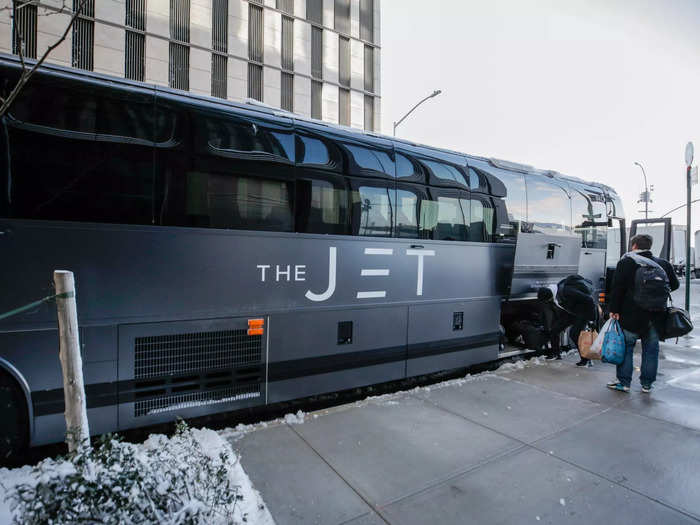 In fall 2021, the Jet launched a luxury motorcoach service with motion-canceling seats starting at $99.