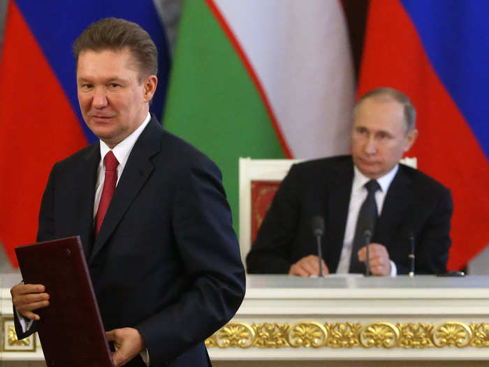 14. Alexei Miller: CEO of Gazprom, a majority state-owned energy company. The executive served under Putin when he was the mayor of St Petersburg and is "one of the most important executives supporting the Russian Government," per the UK. He has been sanctioned by the UK.