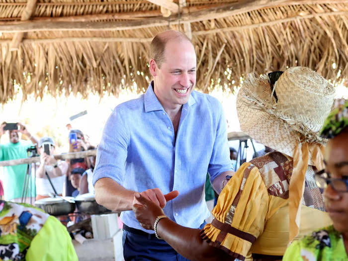 Prince William also got in on the fun.