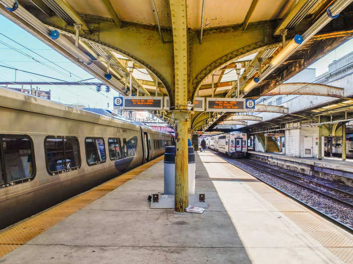 Acela is an Amtrak express train on the East Coast with only business and first-class seating. My trip from Baltimore to NYC took two hours and 25 minutes — about 20 minutes faster than a regular Amtrak train.