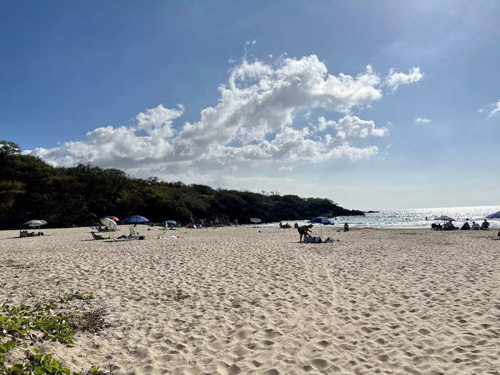 I made my way to the south side of the beach, which offered a shady respite from the sun-drenched sand.