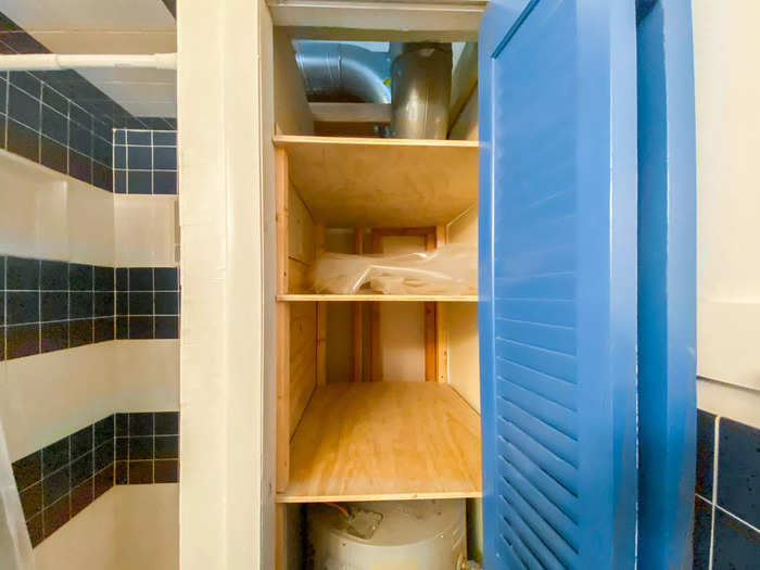 The only big difference I noticed: a closet with some storage shelving in the Baltimore apartment.