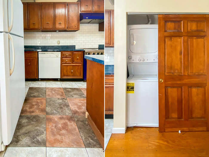 The Baltimore apartment also has a dishwasher and a washer and dryer — amenities I