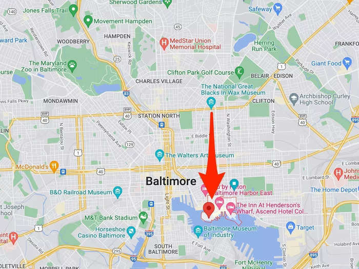 Fells Point is about 20 minutes from downtown Baltimore on public transit. It