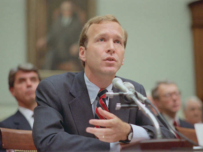 Neil Bush, the son of President George H.W. Bush, was sued after being accused of engaging in conflicts of interest in the 