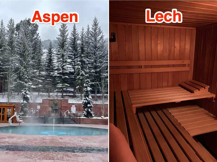 Hot tubs are an Aspen staple, but in Lech it