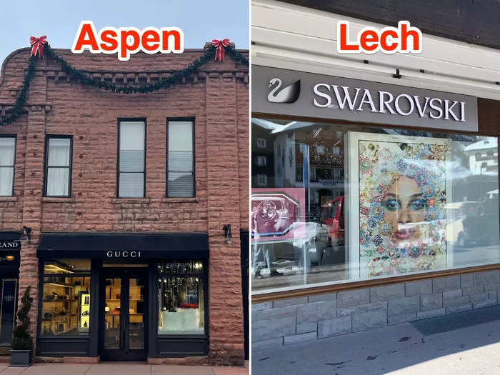 Shops in Aspen and Lech both cater to big-budget clients.