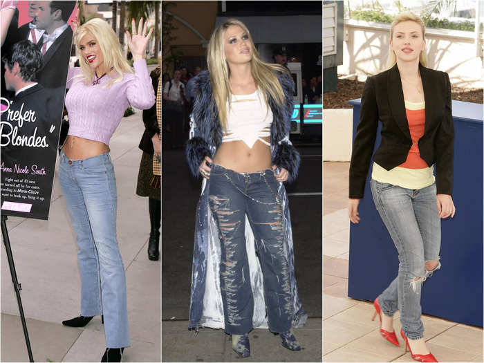 Denim jeans went through several popular styles in the 2000s, but we could never escape them one way or another.