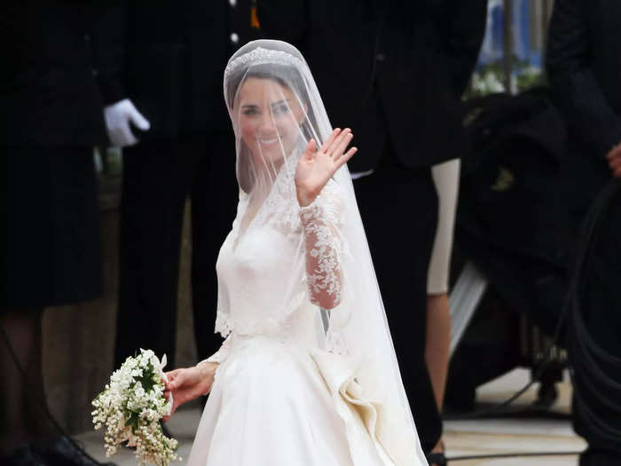 Kate Middleton looked like a real-life Cinderella on her wedding day in April 2011.