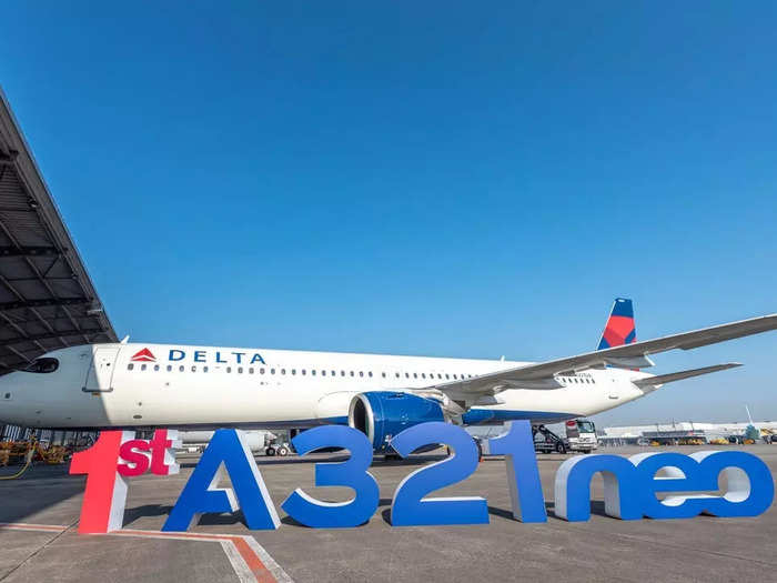 Delta took delivery of its first-ever Airbus A321neo jet, with the plane planned to enter service in May.