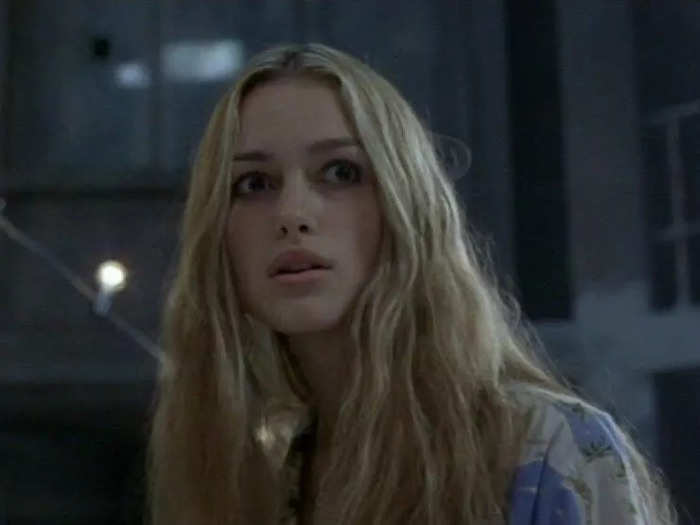 Knightley played a private-school student in the thriller "The Hole" (2001).