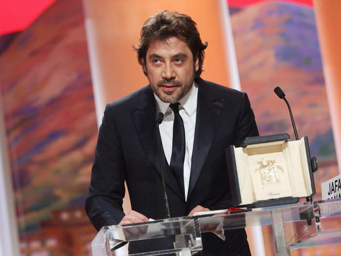 February 2010: Bardem thanked Cruz and called her his "love" while accepting the award for best actor at the Cannes Film Festival.