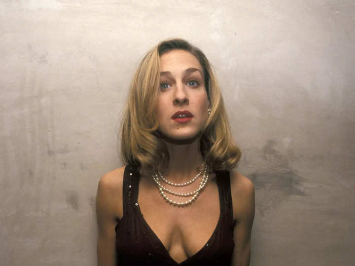 At an event in February 1992, Parker went for Old Hollywood glam with a low-cut dress and a string of layered pearls.