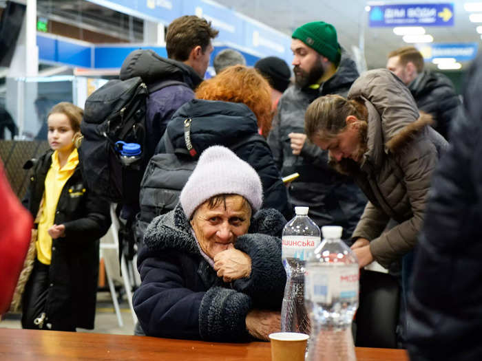 The shopping mall was crowded and people would often start crying, Emre said