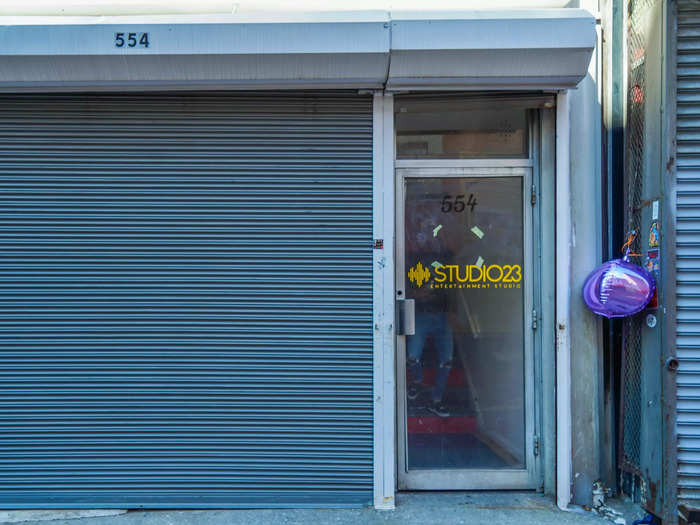 But not every building was abandoned. A couple of businesses seemed to be running with a handful of people walking in and out of them.