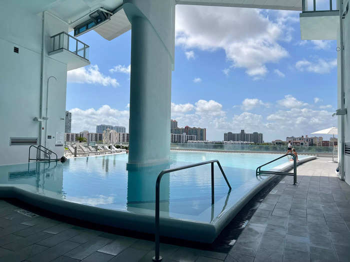 As for the outdoors, there are infinity edge pools that overlook the Atlantic Ocean and Collins Avenue, plus beach access. For some buyers, Rodriguez said, a place with amenities is "a lifestyle."