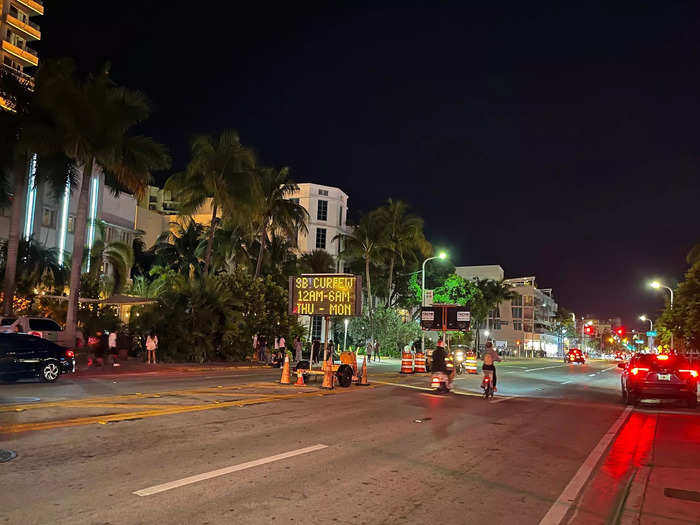 Within a few weeks of spring break, local officials instituted a midnight curfew