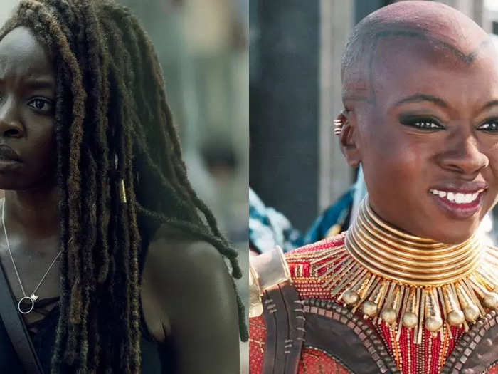 Danai Gurira played katana-wielding badass Michonne on "TWD" and has appeared in in three Marvel movies as Okoye, the general of the Wakandan army.