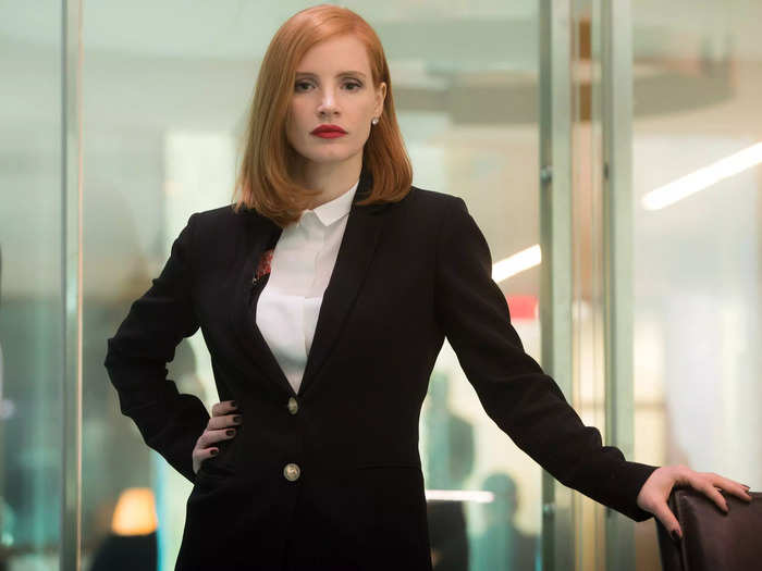 13. Chastain also stars as a lobbyist in "Miss Sloane."