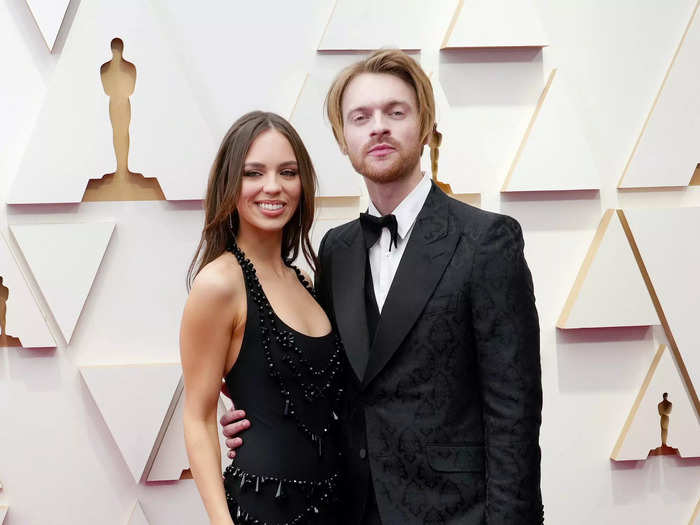 Claudia Sulewski and Finneas looked like rockstars in their all-black outfits.