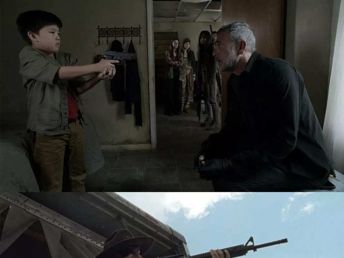 Hershel sneaks to Riverbend in the back of his mom