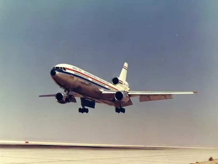 The DC-10 took its maiden flight in 1970 and first entered commercial service with American in 1971 on a roundtrip flight between Los Angeles and Chicago.