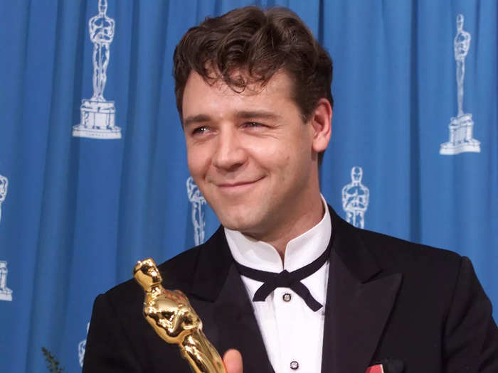 Russell Crowe won his first (and so far, only) Oscar in 2001 for "Gladiator."