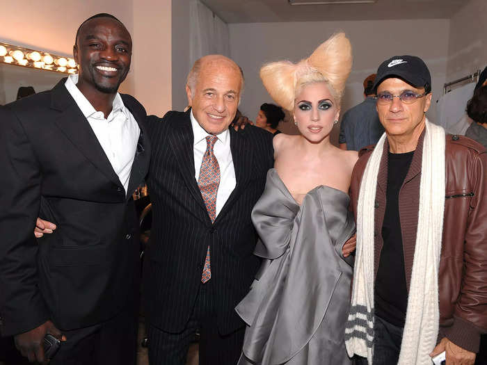 Gaga wrote songs for famous artists before Akon heard her sing and signed her.