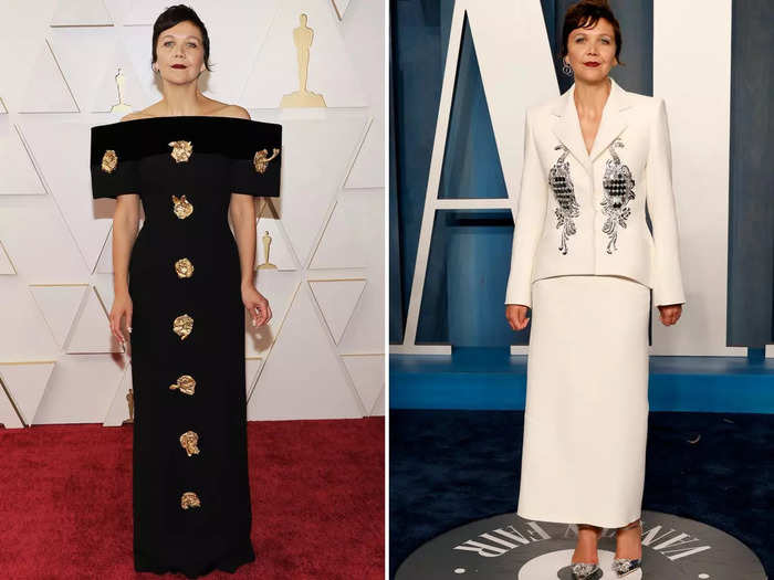 Maggie Gyllenhaal probably should have swapped her two looks.