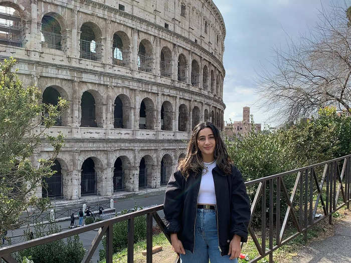 I live in London and I visited Rome, Italy, for the first time earlier in March.